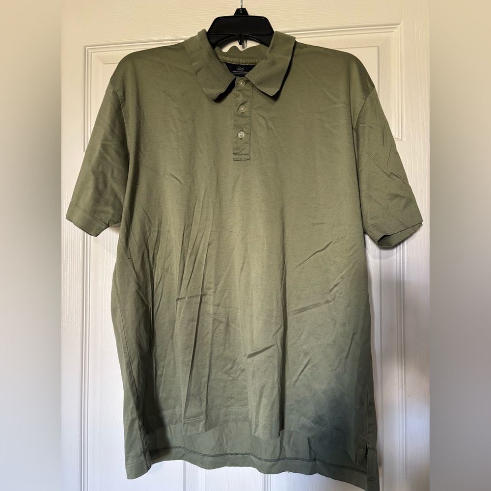 Brooks Brothers Polo Shirt Mens Large 346 Mercerized Cotton Casual Short Sleeve